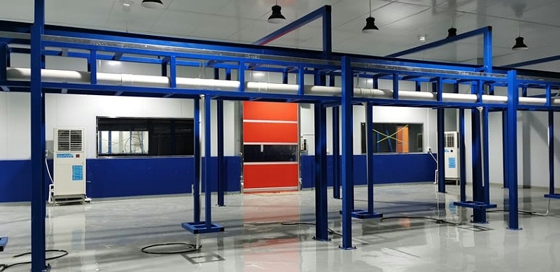食品廠整體降溫，安裝工業(yè)省電空調(diào)-立式軸流機組SYL-ZL-25